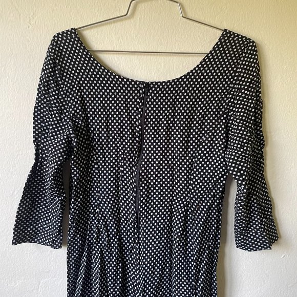 ***VINTAGE 1980's Black and White Polka Dot Jumper*** - Picture 5 of 7